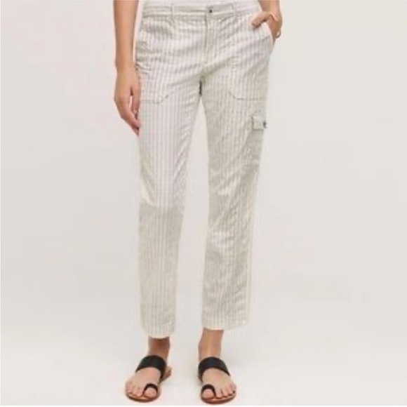 Anthropologie Hei Hei Striped Cargo Pants Size 8 - Picture 2 of 9